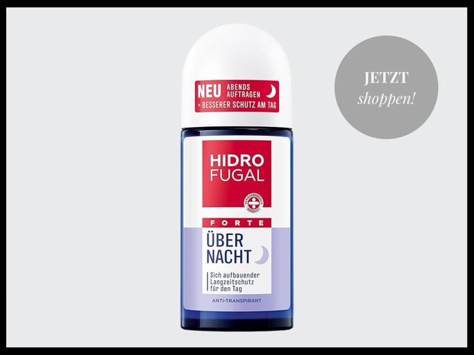 Antitranspirant Deo Roll-on Forte über Nacht von Hidrofugal | © Amazon