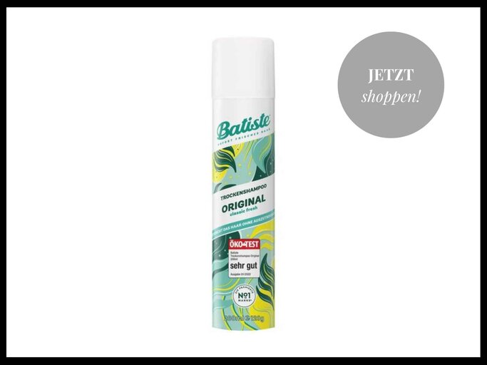 Batiste "Original - Clean & Classic" Trockenshampoo bei Douglas mit Stiftung Warentest Siegel "Sehr gut" | © Douglas