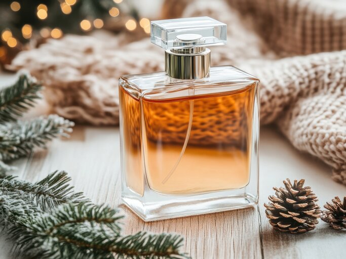 Parfum im winterlicher Atmosphäre | © Adobe Stock/volga/Generiert mit KI