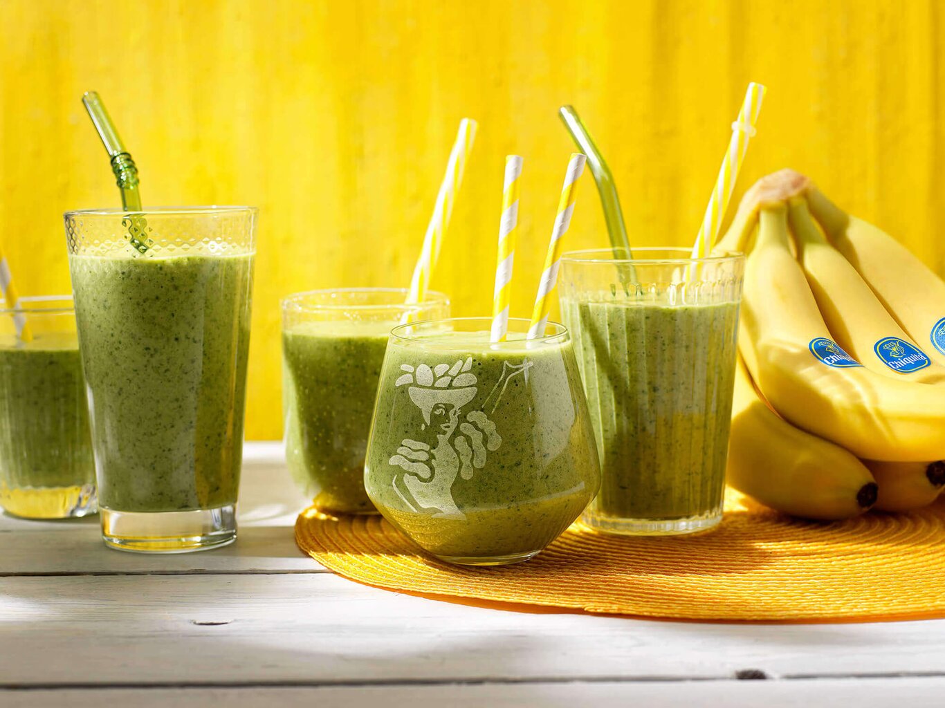 Rezept: Gesunder Smoothie mit Banane und Spinat