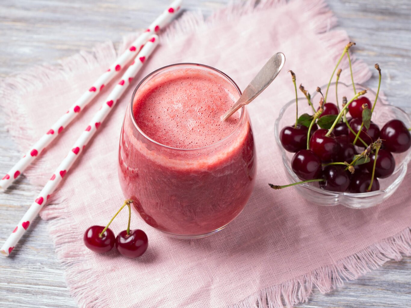 Abnehmen: Kirsch-Banane-Smoothie zum Frühstück