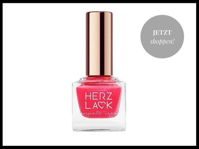 Nagellack von Herzlack in der Farbe Pink | © PR