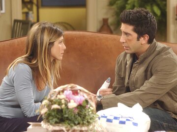 Rachel (Jennifer Aniston) und Ross (David Schwimmer) aus Friends | © Getty Images/NBC / Kontributor