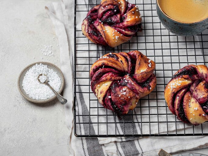 Blaubeerschnecken auf einem Rost | © Adobe Stock/Marina_Pronina