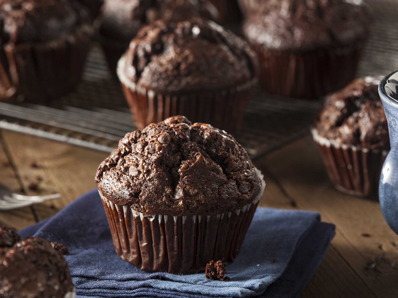 Blitzrezept für saftige Schokomuffins ohne Mehl