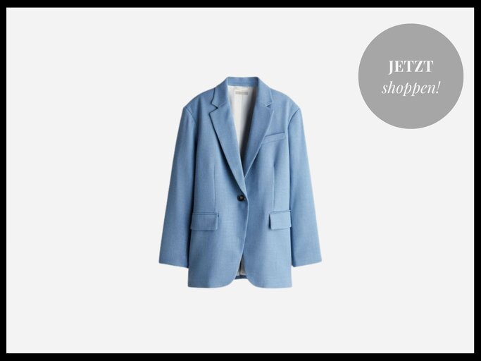 H & M - Oversized Blazer - Blau - Damen | © H&M