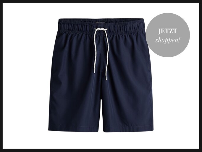 Dunkelblaue Badehose von H&M Men | © H&M