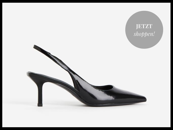 Schwarze Slingpumps von H&M | © H&M