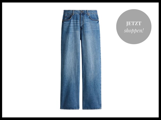 blaue Baggy Jeans von H&M | © H&M