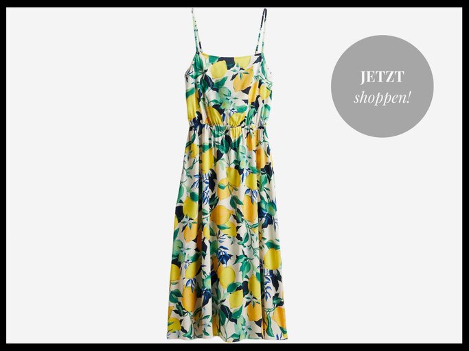 Kleid mit Zitronen Muster | © H&M