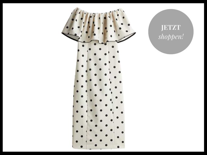 Off Shoulder Polka Dot Dress | © H&M