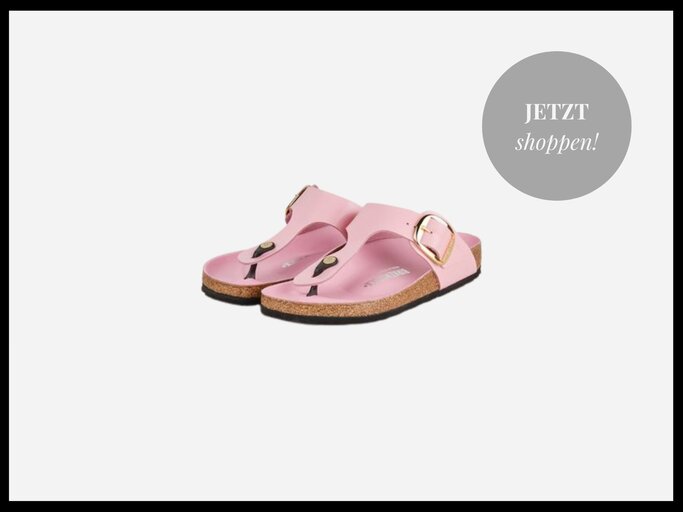 Pantoletten BIG BUCKLE von Birkenstock in pink | © Birkenstock / Breuninger