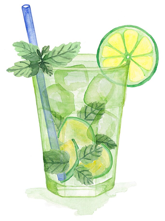 Illustration eines Mojitos | © Once