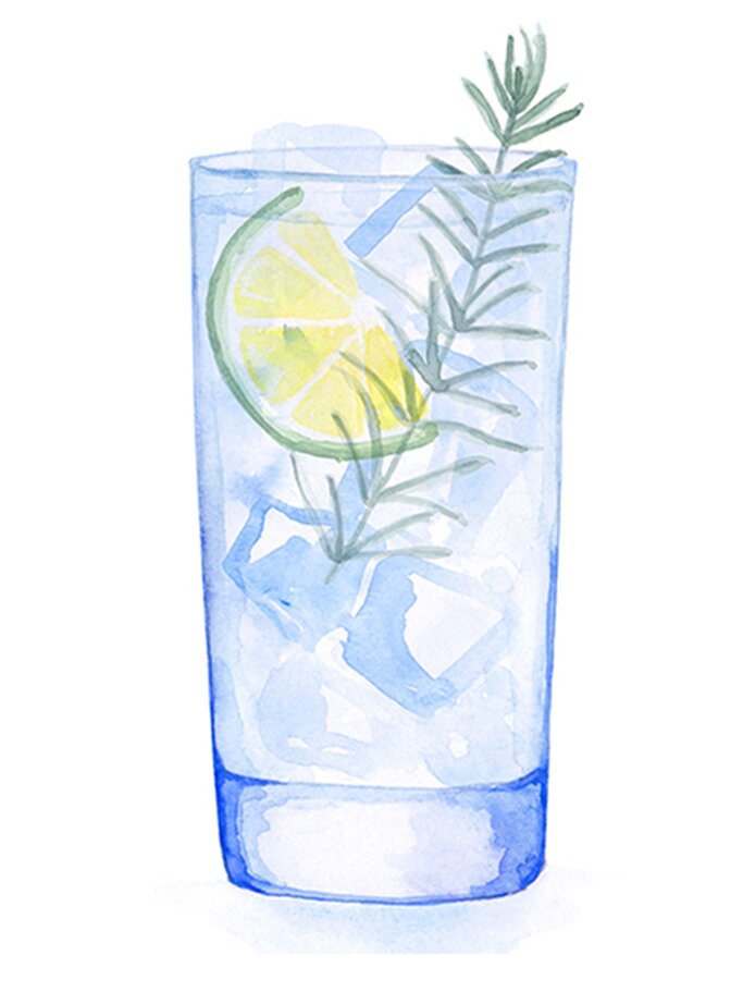 Illustration eines Gin Tonics | © Once