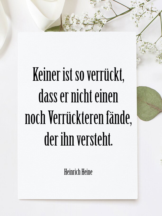 Hochzeitsspruch von Heinrich Heine | © iStock | Tabitazn | Collage Funke 