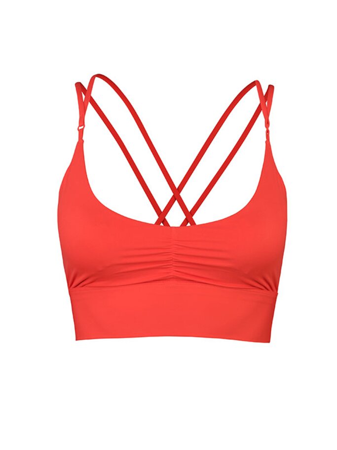 Coastline Top in der Farbe 'Red Orange' von lululemon | © PR