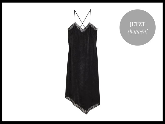 Schwarzes Slip Dress von H&M | © H&M