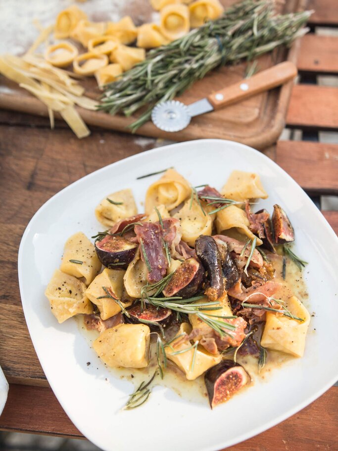 Ravioli mit Frischkäse-Feigen-Füllung | © iStock | mirrorr