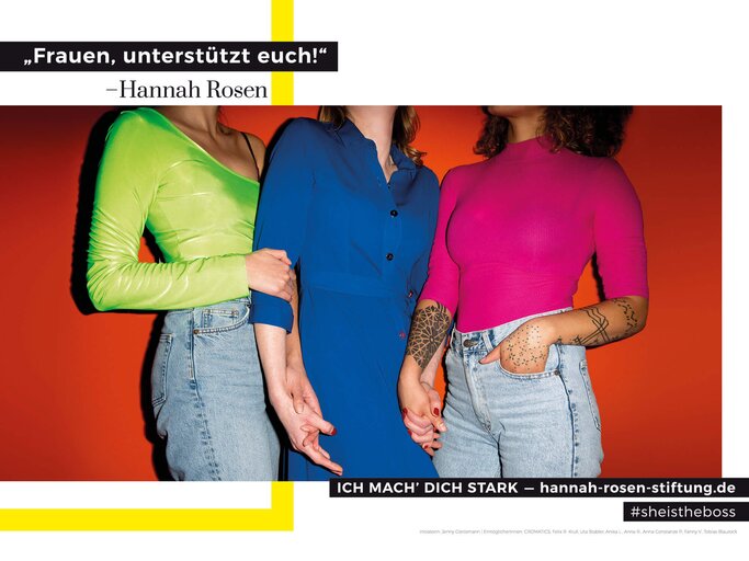 Neue Plakatkampagne der Hannah Rosen Stiftung | © Felix R Krull