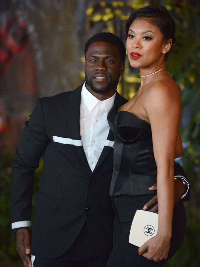 Kevin Hart und Ehefrau Eniko Parrish auf dem roten Teppich. | © Getty Images |  Albert L. Ortega