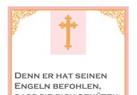 Vorlage mit Taufspruch, Psalm 91, 11 | © iStock | alenaspl