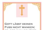 Vorlage mit Taufspruch, Psalm 121,3 | © iStock | alenaspl