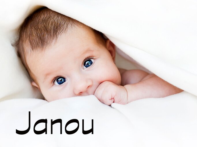 süßes Baby mit dem Namen Janou | © iStock.com | zdenkam