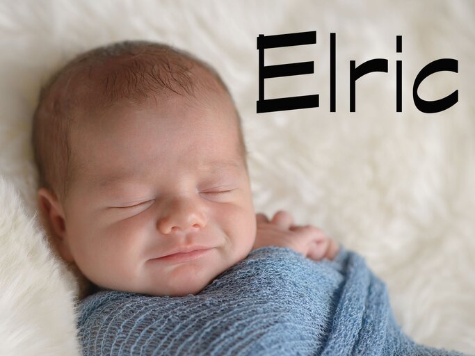 schlafendes Baby mit dem Namen Elric | © iStock.com / katrinaelena