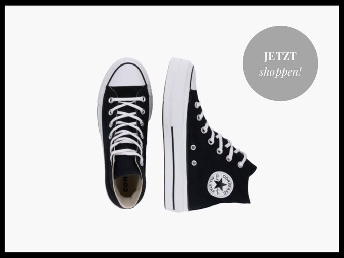 Converse 'Chuck Taylor All Star Lift' in Schwarz mit Plateau | © Myself/About You