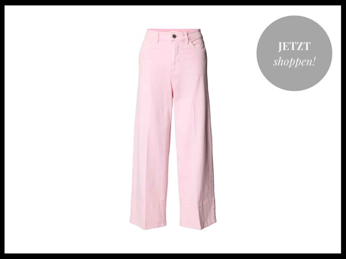 s.Oliver RED LABEL Regular Fit Culotte-Jeans in Rosa | © Peek & Cloppenburg Düsseldorf DE